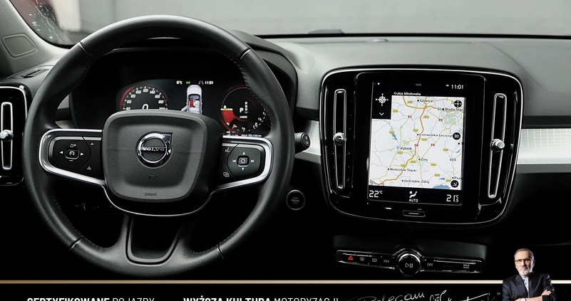 Volvo XC 40 cena 139898 przebieg: 44296, rok produkcji 2021 z Strzegom małe 497